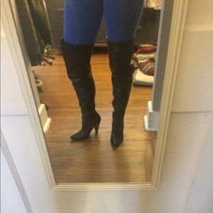 STEVEN by Steve Madden thigh high leather boots
